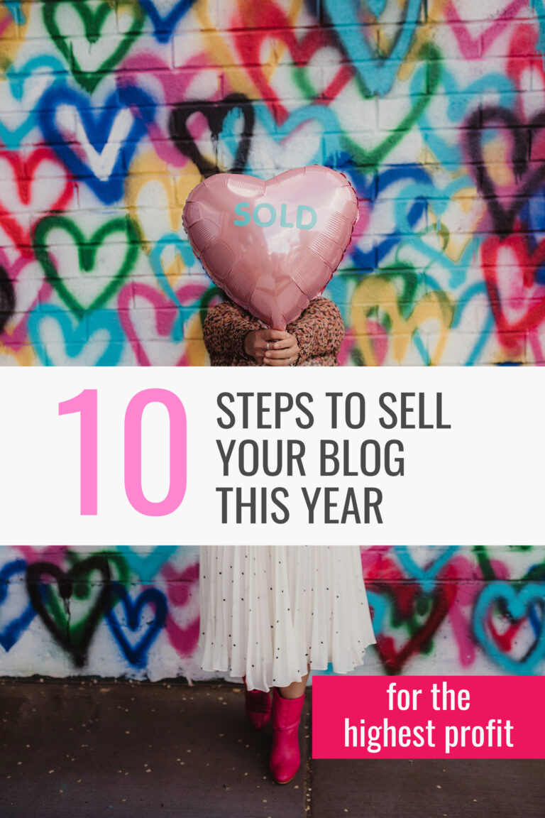 Steps to sell your blog