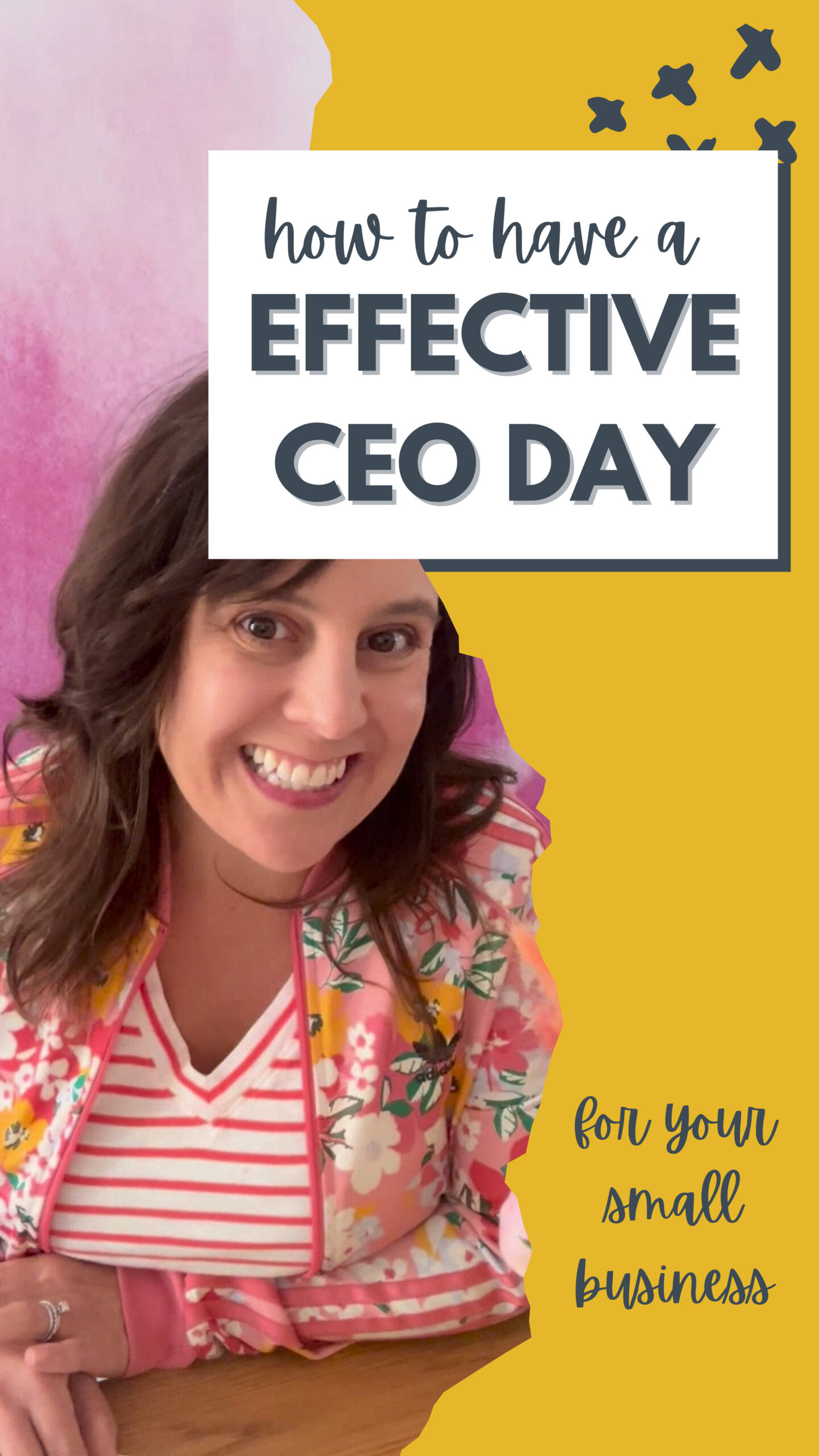 Planning an effective day to be in charge of your small business.