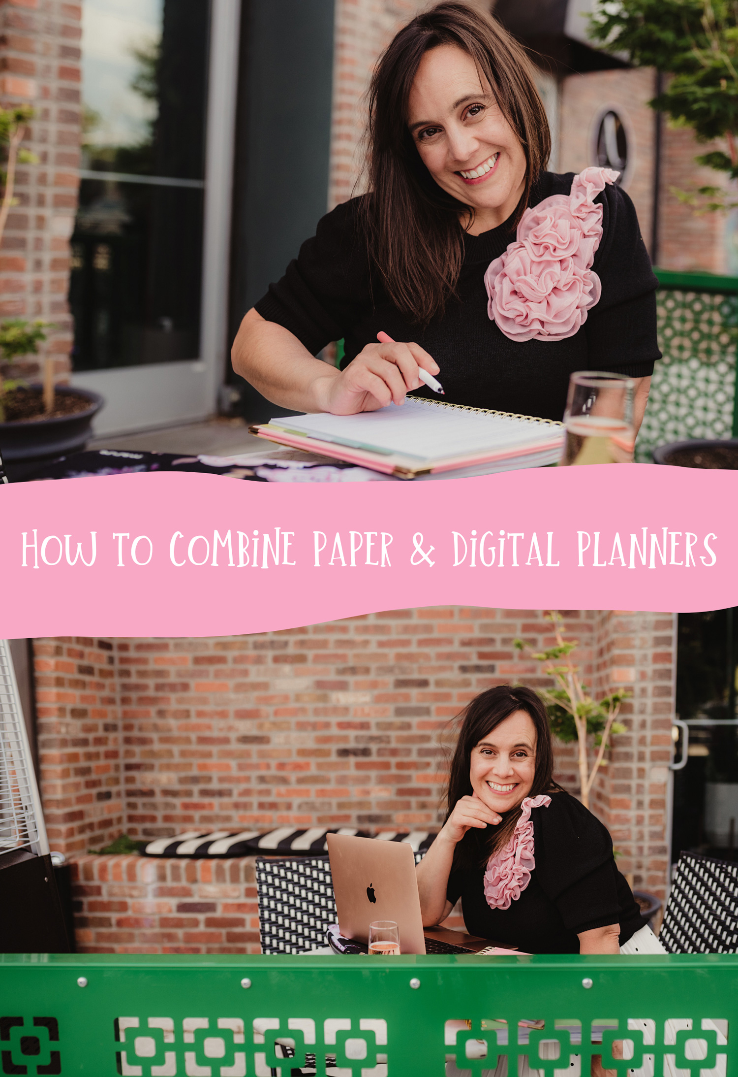 How to combine paper and digital planners for a business planning system.